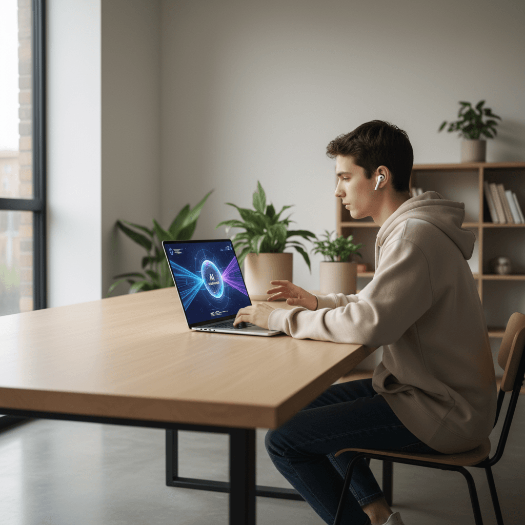 Professional photography illustrating AI-powered quiz generation vs traditional methods