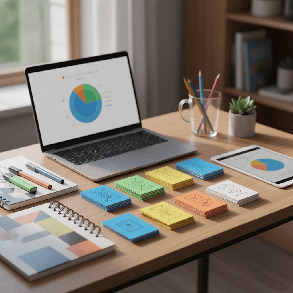 AI-generated professional image for Digital vs paper quizzes: what works better?