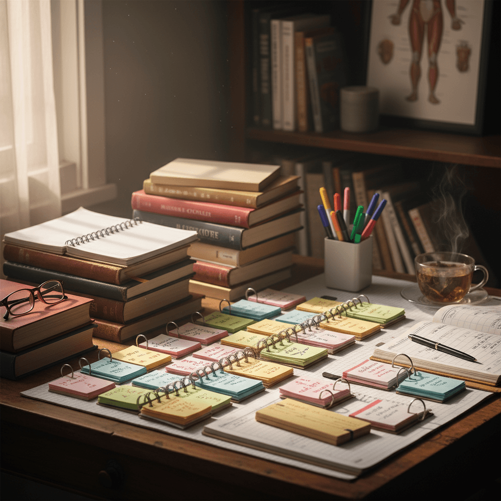 AI-generated professional image for How to create effective flashcards