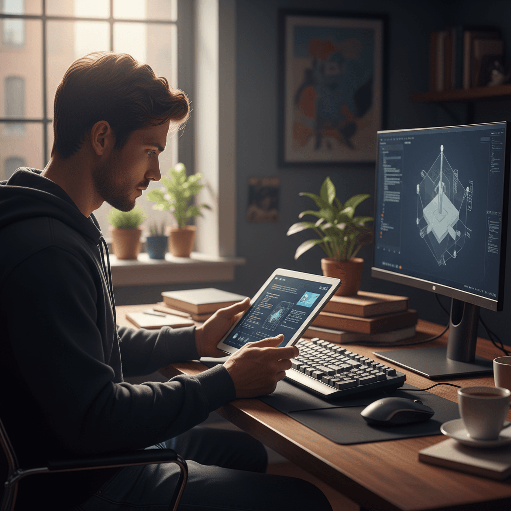 AI-generated professional image for How to effectively review and retain lecture notes