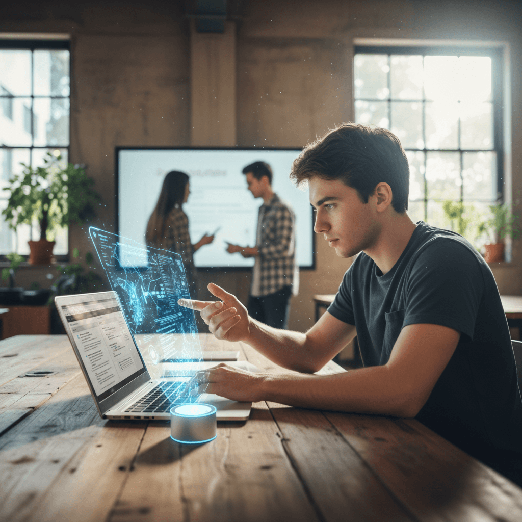 AI-generated professional image for Using AI Tools to Enhance Study Efficiency