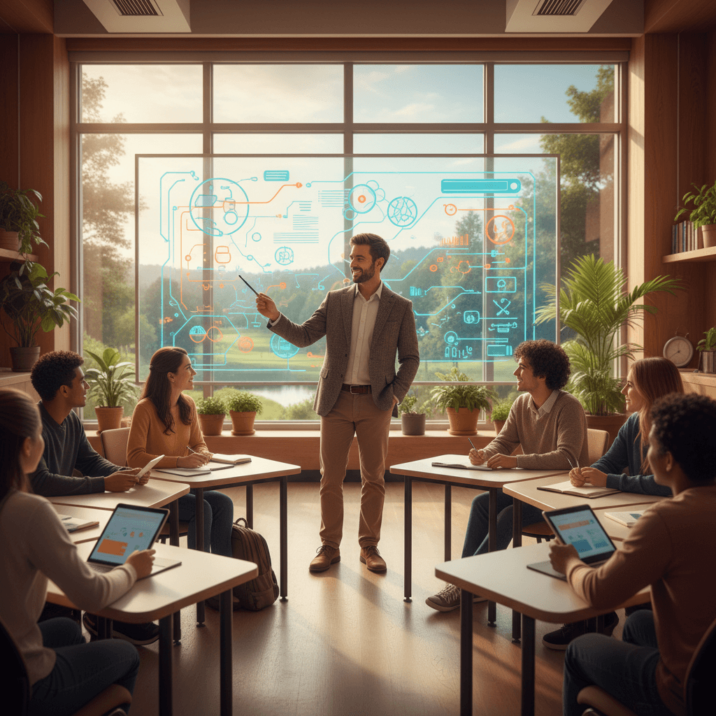 Professional photography illustrating Building AI literacy for the next generation