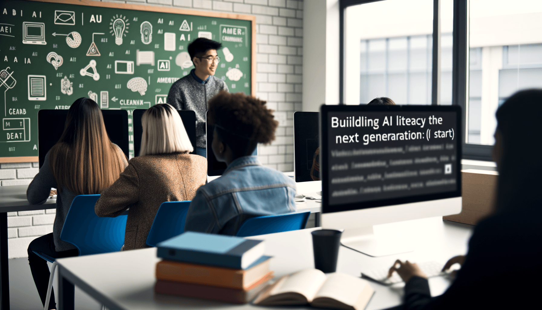 AI-generated professional image for Building AI Literacy for the Next Generation: Why It Matters and How to Start