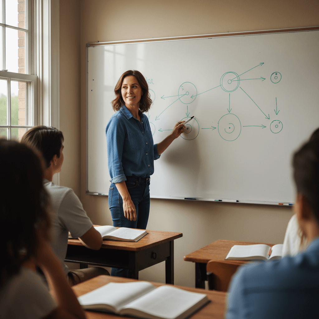 Professional photography illustrating Creating mind maps for complex subjects