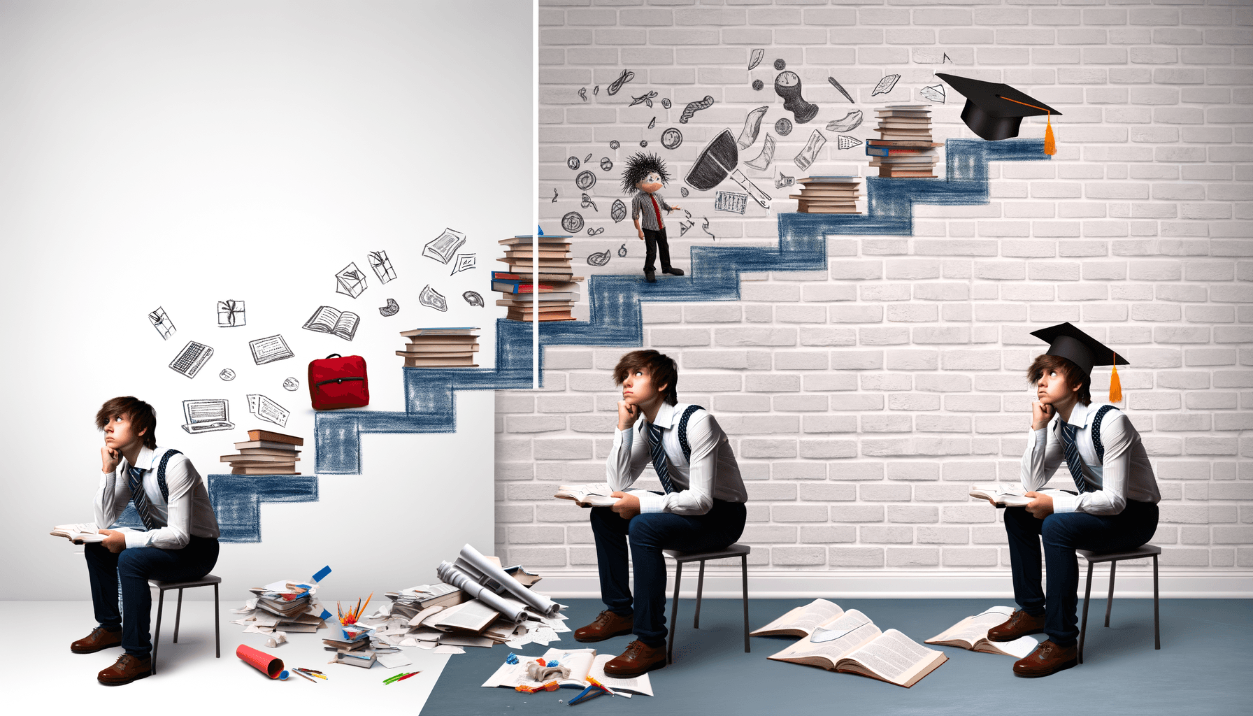 AI-generated professional image for From struggling student to honor roll