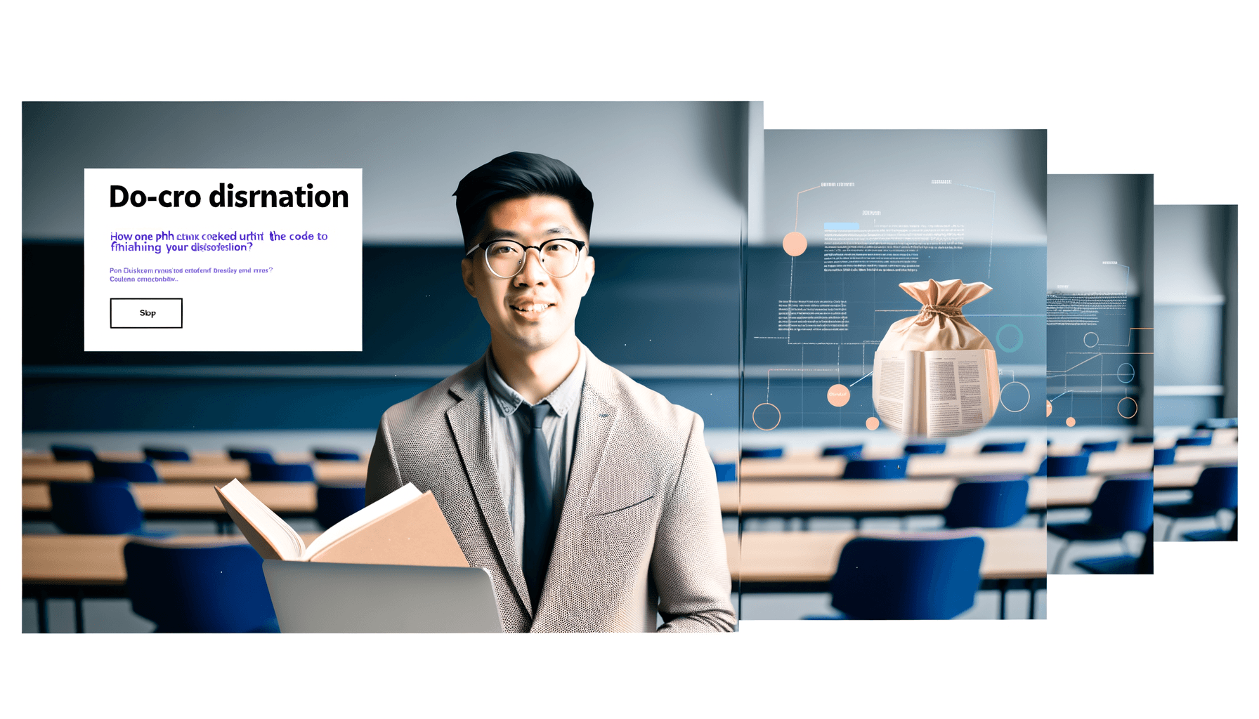 AI-generated professional image for How One PhD Student Cracked the Code to Finishing Their Dissertation Early (And What We Can Learn From It)