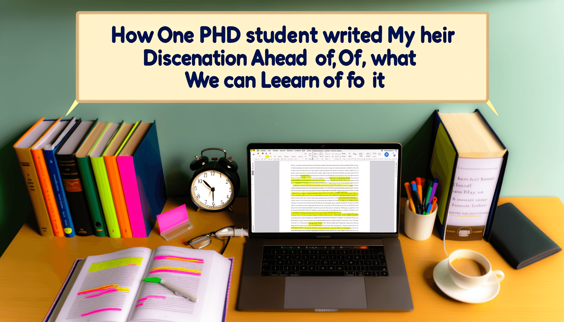 AI-generated professional image for How One PhD Student Wrote Their Dissertation Ahead of Schedule (And What We Can Learn From It)