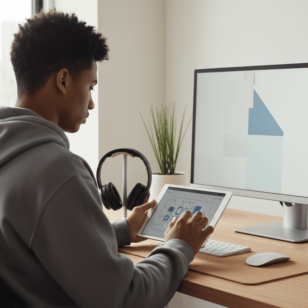 Professional photography illustrating How to effectively review and retain lecture notes