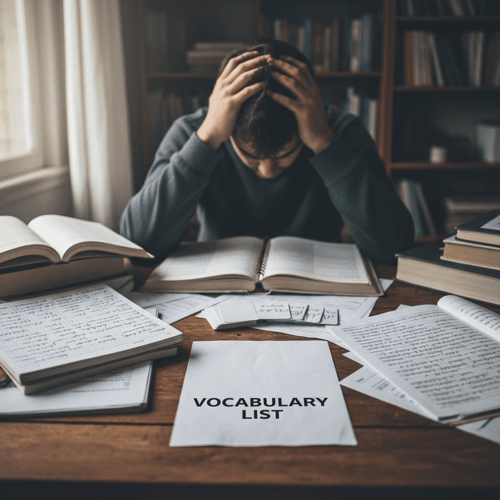 Educational photography related to Remember that sinking feeling? The one where you’re staring at a vocabulary list for a language exam