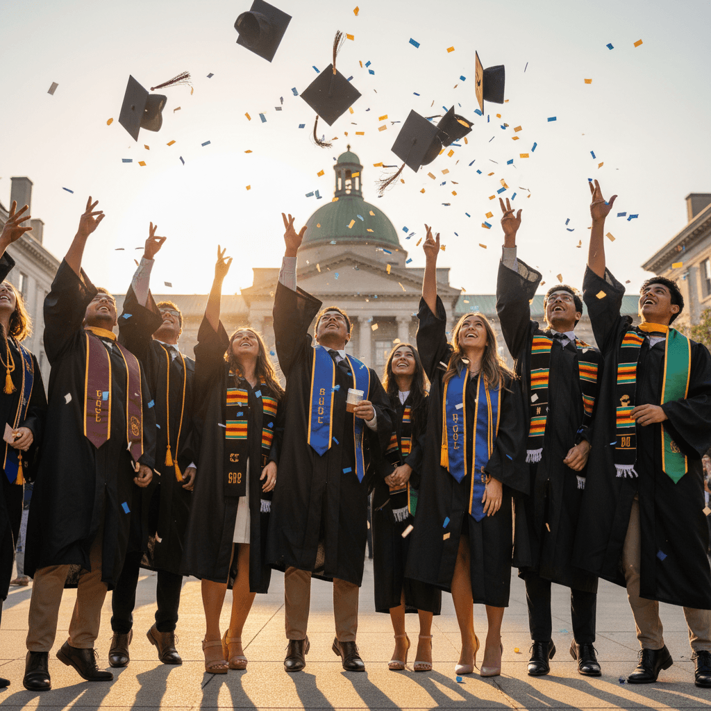 Professional photography illustrating Law student passes bar exam using smart quizzing