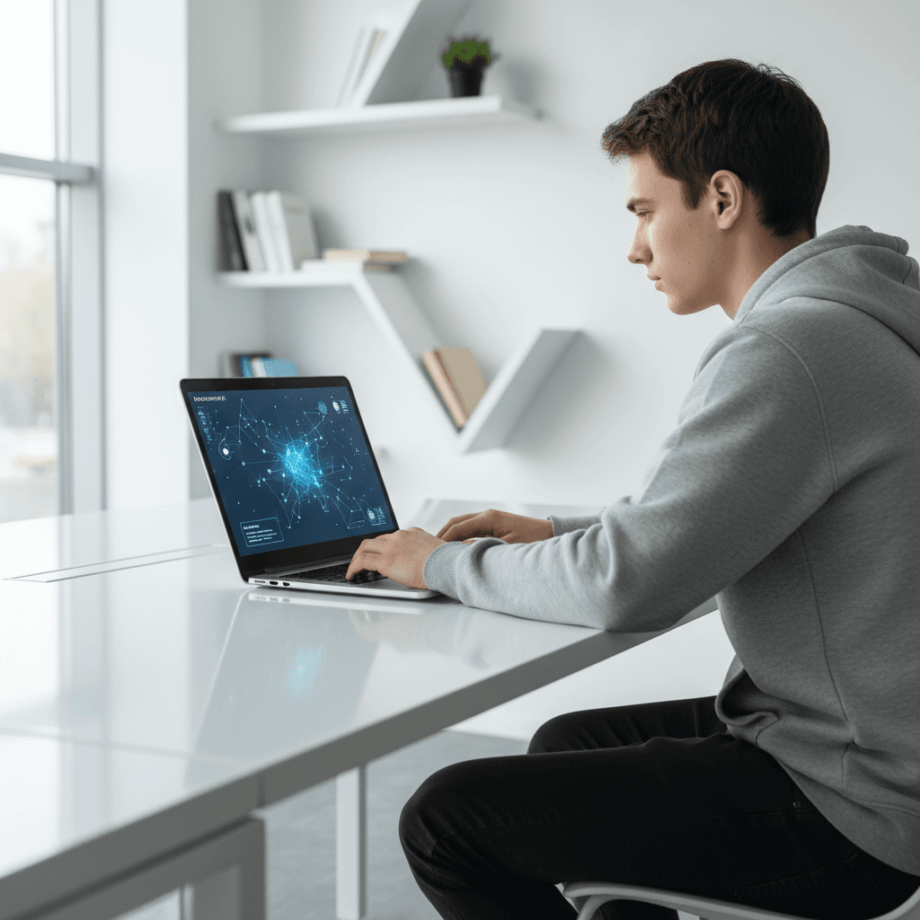 Professional photography illustrating Machine learning algorithms in education