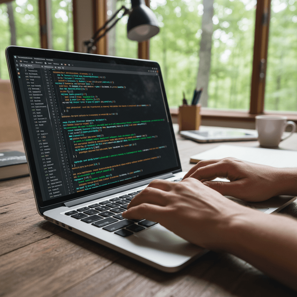 Professional photography illustrating Organizing digital files for academic success