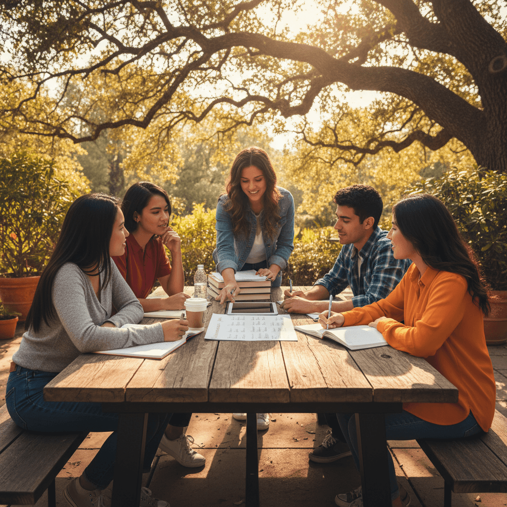 Professional photography illustrating Self-testing techniques for exam preparation