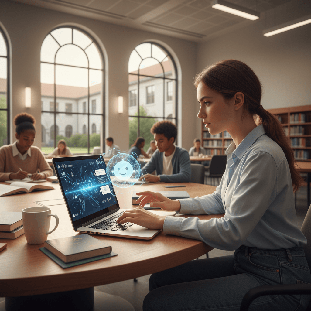 Professional photography illustrating The future of AI tutoring systems