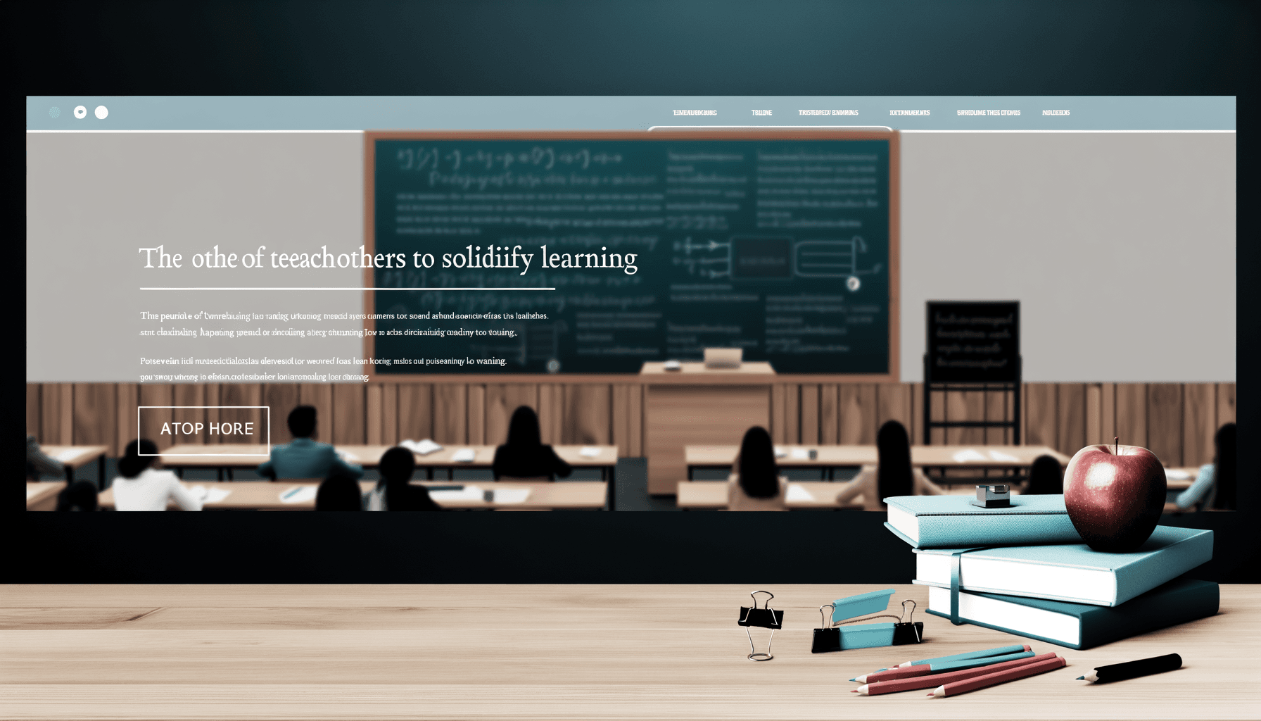 AI-generated professional image for The power of teaching others to solidify learning