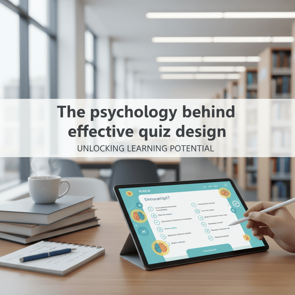 AI-generated professional image for The psychology behind effective quiz design