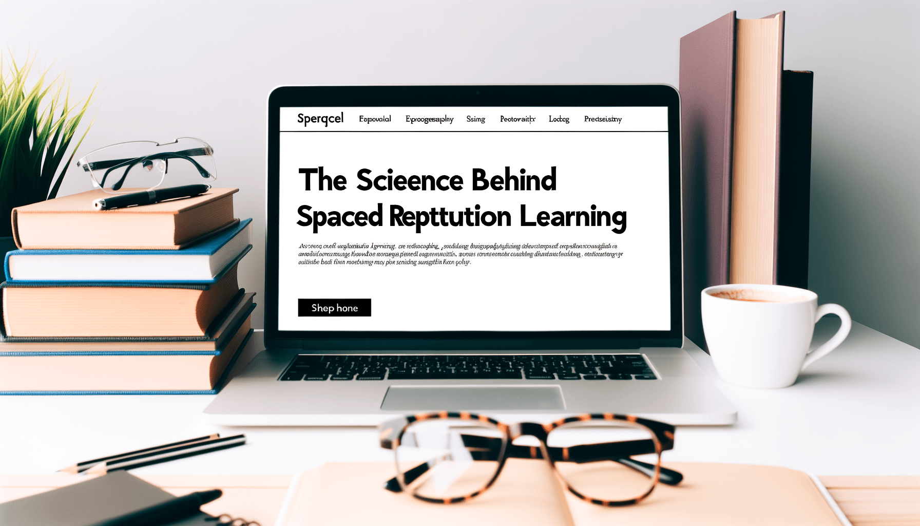 AI-generated professional image for The science behind spaced repetition learning