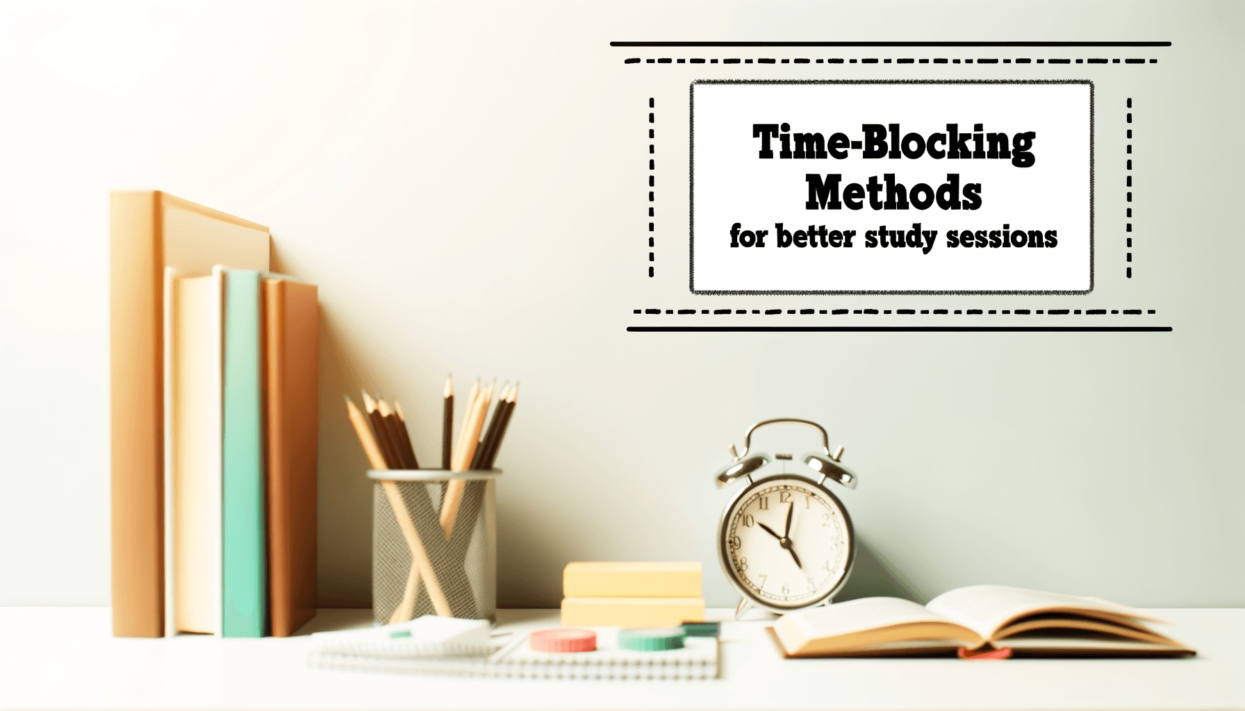 AI-generated professional image for Time-blocking methods for better study sessions