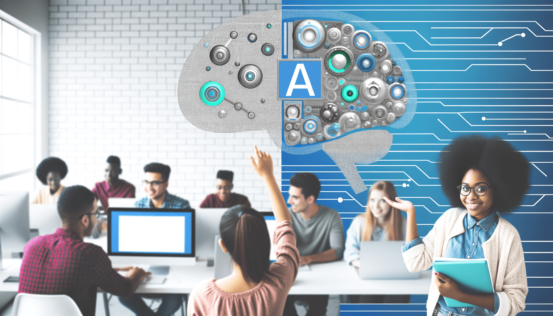 AI-generated professional image for Using AI tools to enhance study efficiency